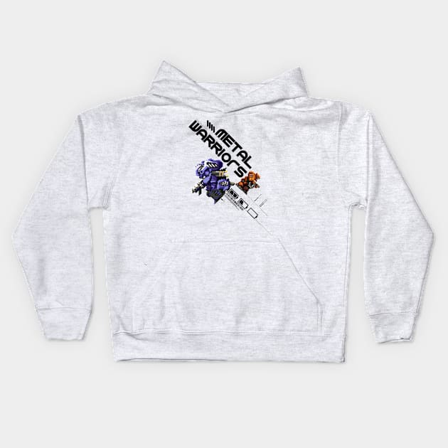 Metal Warriors Kids Hoodie by Slippytee